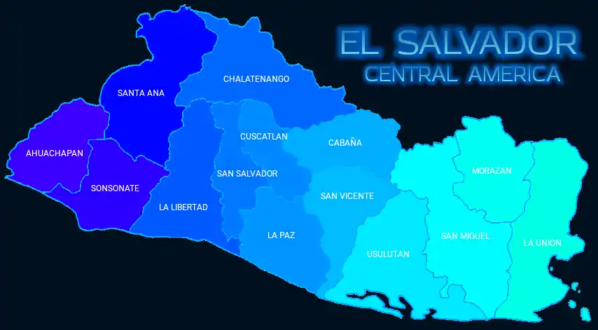 Modern El Salvador map]