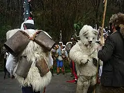 Procession of La Vijanera fiesta (Cantabria).
