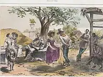 El Zapateado, Havana, in 1847, by Frédéric Mialhe