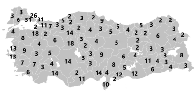Electoral districts of Turkey