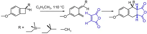 Scheme 2. benzocyclobutane ring opening