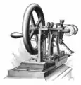 Elias Howe's lockstitch machine, invented in 1845