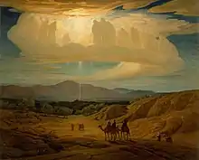 Painting of a scene including the Star of Bethlehem