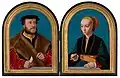 Elisabeth Bellinghausen and Jacob Omphalius, ca. 1538, Mauritshuis, The Hague. Elisabeth is holding a branch of bittersweet, symbol for fiancees.