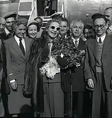 Elisabeth Bergner during her visit to Israel, 1949. Benno Rothenberg, Meitar collection, National Library of Israel