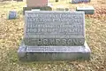 Headstone of Eliza Jane Thompson and her husband James Henry Thompson at Hillsboro Cemetery in Hillsboro, Ohio.