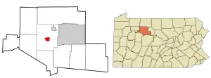 Location in Elk County and the U.S. state of Pennsylvania.