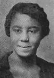 Ellen Diggs as a high school student, from a 1923 publication.