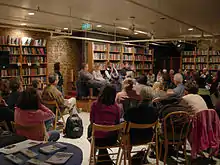 Author reading at Elliott Bay Books