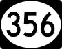 Mississippi Highway 356 marker