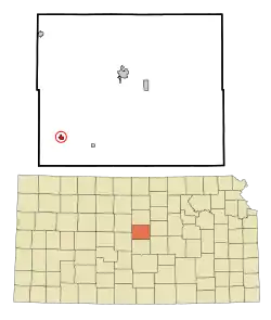 Location within County and Kansas