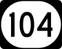 Kentucky Route 104 marker