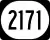 Kentucky Route 2171 marker