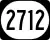 Kentucky Route 2712 marker