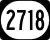 Kentucky Route 2718 marker