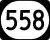 Kentucky Route 558 marker