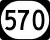 Kentucky Route 570 marker