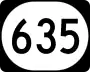 Kentucky Route 635 marker
