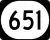 Kentucky Route 651 marker