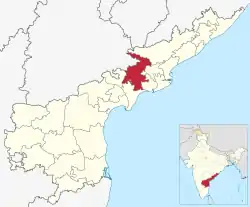 Location of Eluru district