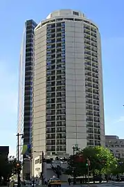 Embassy Suites Hotel, NW corner Cherry Street & Benjamin Franklin Parkway.