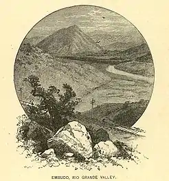 View of the mesa in 1885