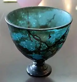 Cup with "Peacock blue" (1894)