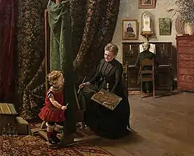 Female painter with Child (1893)