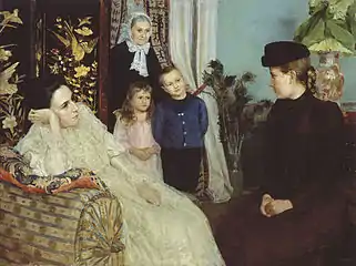 Employing a Governess, oil on canvas – Tyumen Regional Museum of Fine Arts