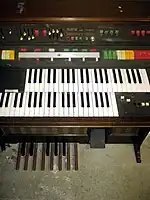 Eminent Solina C112s (c. 1974) with built-in ARP Explorer I synthesizer