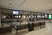 The food court in the Empire State Plaza Concourse