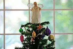 Angel as tree top decoration