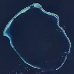 Enewetak Atoll in 2014 from Landsat 8