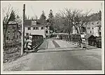 Enfield bridge, Enfield, Mass., ca. 1935. Massachusetts. Executive Office of Energy and Environmental Affairs, Metropolitan District Water Supply Commission, Quabbin Reservoir, Photographs of Real Estate Takings, Massachusetts Archives