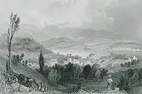 Engraved view of the city (date, artist unknown)