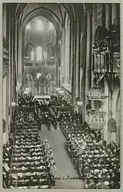 The funeral of Queen Dowager Louise in Roskilde Cathedral