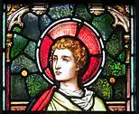 Stained glass of John the Evangelist