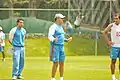 Seen here, in the middle, Meza trains his Cruz Azul team in Mexico City: Mexico