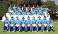 With his complete Cruz Azul team; including medical personnel and assistants