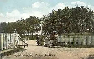Entrance to Fort Williams in 1907