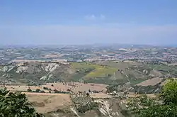 Teramo mainlain seen from Atri.