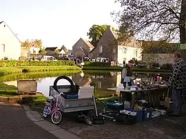 May fair around the pond