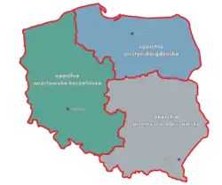 Archeparchy of Przemyśl–Warsaw in grey