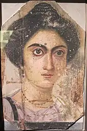 Fayum portrait of a woman, 4th century, Museo archeologico nazionale, Florence