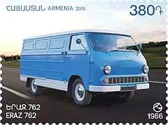 ErAZ-762 on a 2018 stamp