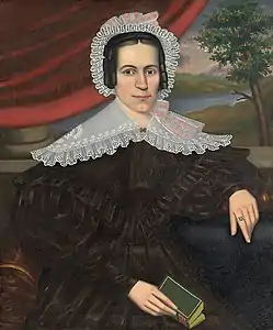 Woman with a Green Book (Louisa Gallond Cook?), ca. 1838