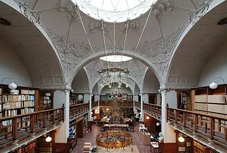 The Great Hall of City Library of Aarhus, Denmark, by Karl Hansen Reistrup
