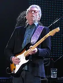 Eric Clapton performing in 2015