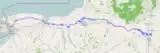 Current route of the Erie Canal.