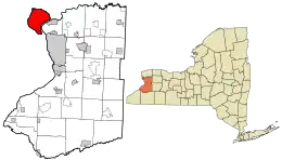 Location in Erie County and New York.